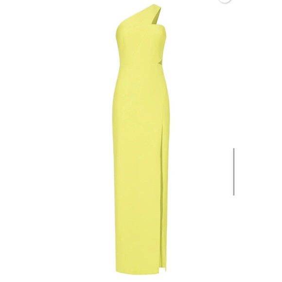 Aidan Mattox Aidan Mattox MN1E203657 - Asymmetric High Slit Evening Gown Size 6 - Picture 6 of 13